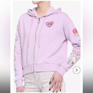 BT21 Little Buddy Girls Crop Hoodie